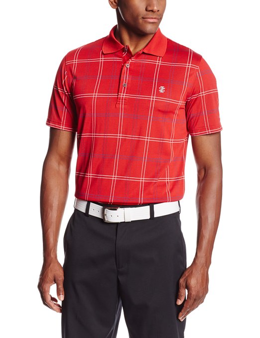 Izod Short Sleeve Jacquard Golf Polo Shirts