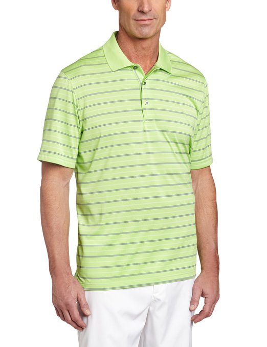 Mens Short Sleeve Jersey Stripe Golf Polo Shirts