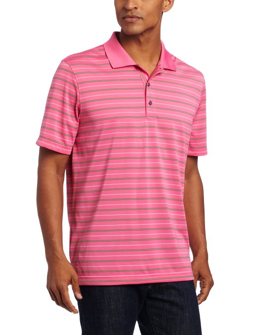 Izod Mens Short Sleeve Jersey Stripe Polo Shirts
