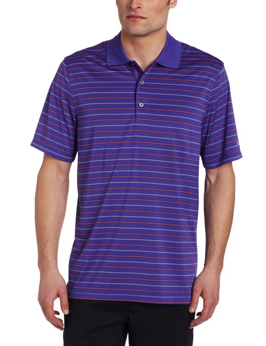 Izod Mens Short Sleeve Jersey Stripe Golf Shirts