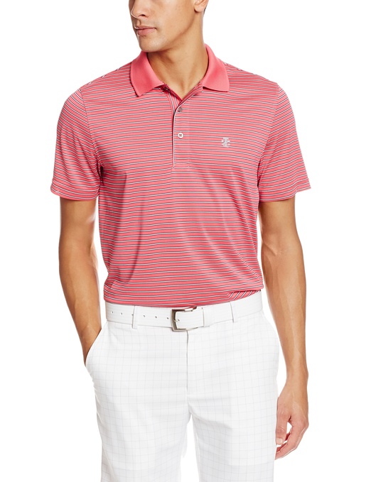 Mens Izod Short Sleeve Poly Feeder Jersey Golf Polo Shirts