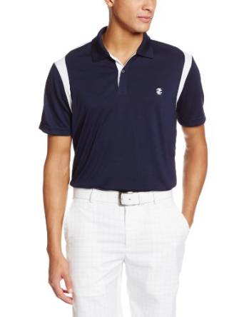 Mens Izod Short Sleeve Saddle Shoulder Golf Polo Shirts
