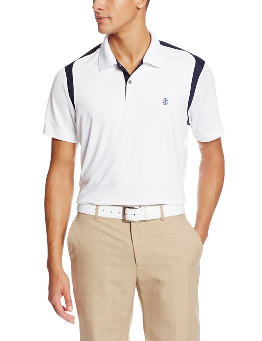 Izod Short Sleeve Saddle Shoulder Golf Polo Shirts