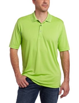 Izod Short Sleeve Solid Grid Golf Polo Shirts