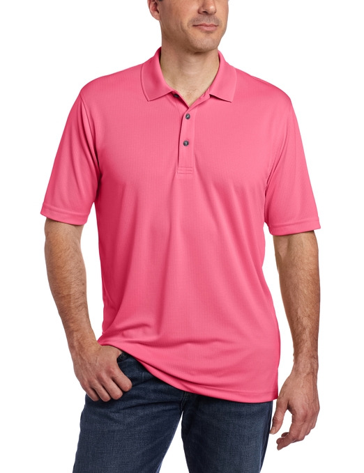 Mens Short Sleeve Solid Grid Golf Polo Shirts