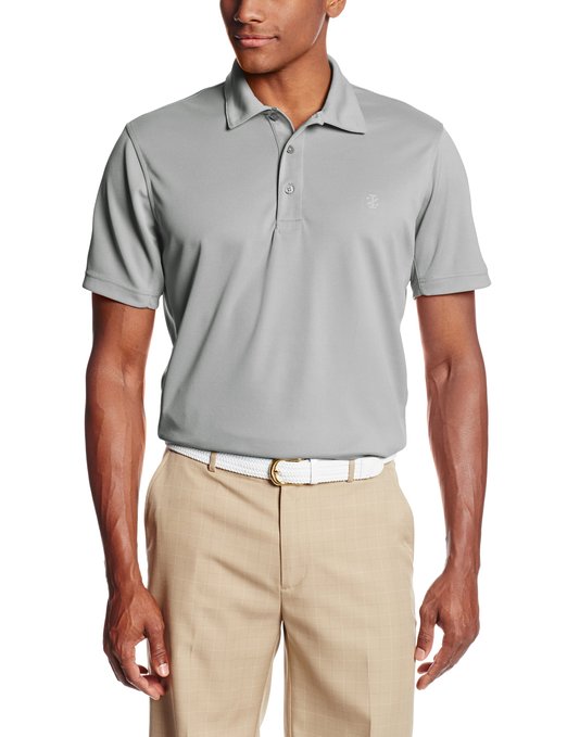 Izod Short Sleeve Solid Pieced Golf Polo Shirts