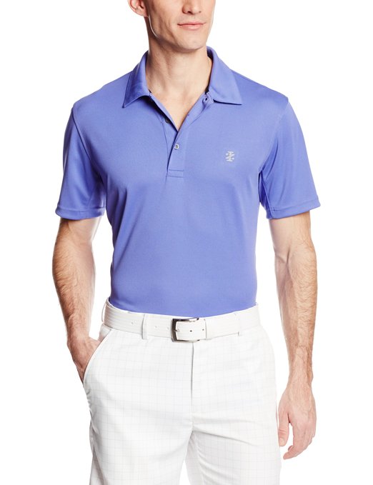 Mens Izod Short Sleeve Solid Piecing Pique Golf Polo Shirts