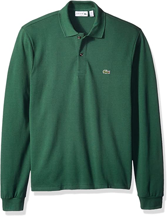 Lacoste Mens Classic Long Sleeve Pique Golf Polo Shirts