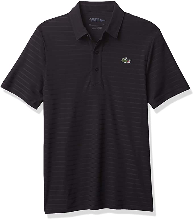 Mens Lacoste Sport Jacquard Technical Golf Polo Shirts