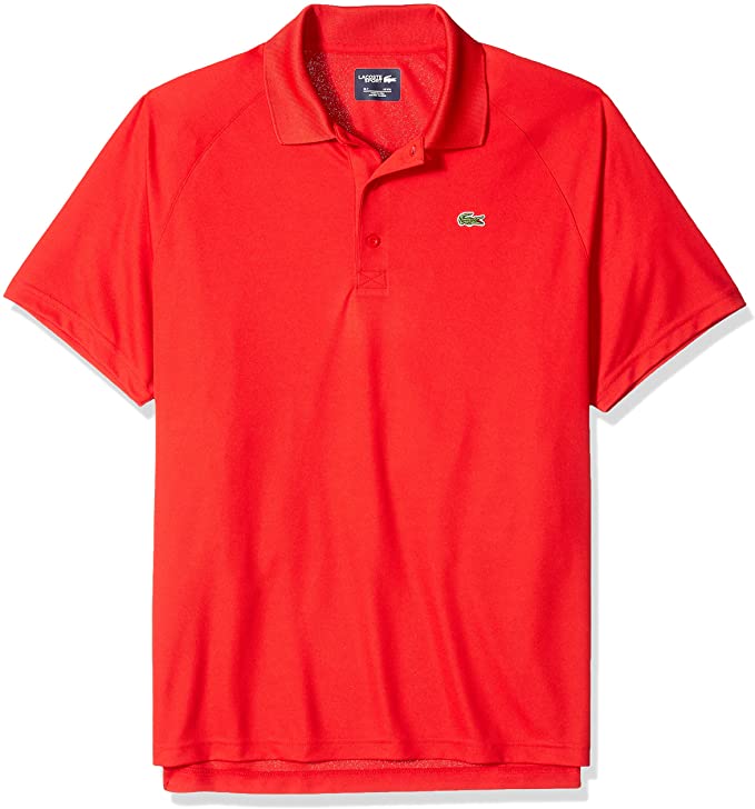 Mens Lacoste Sport Ultra Dry Raglan Golf Polo Shirts