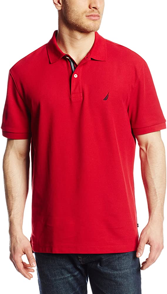 Mens Nautica Classic Solid Golf Polo Shirts