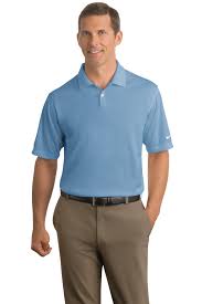 Nike Dri-Fit Pebble Texture Golf Polo Shirts