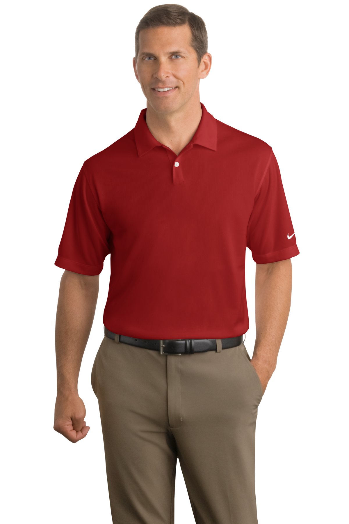 Mens Nike Dri-Fit Pebble Texture Golf Polo Shirts