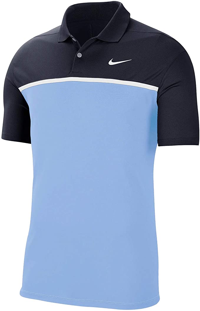 Mens Nike Dri-Fit Victory Color-Block Golf Polo Shirts
