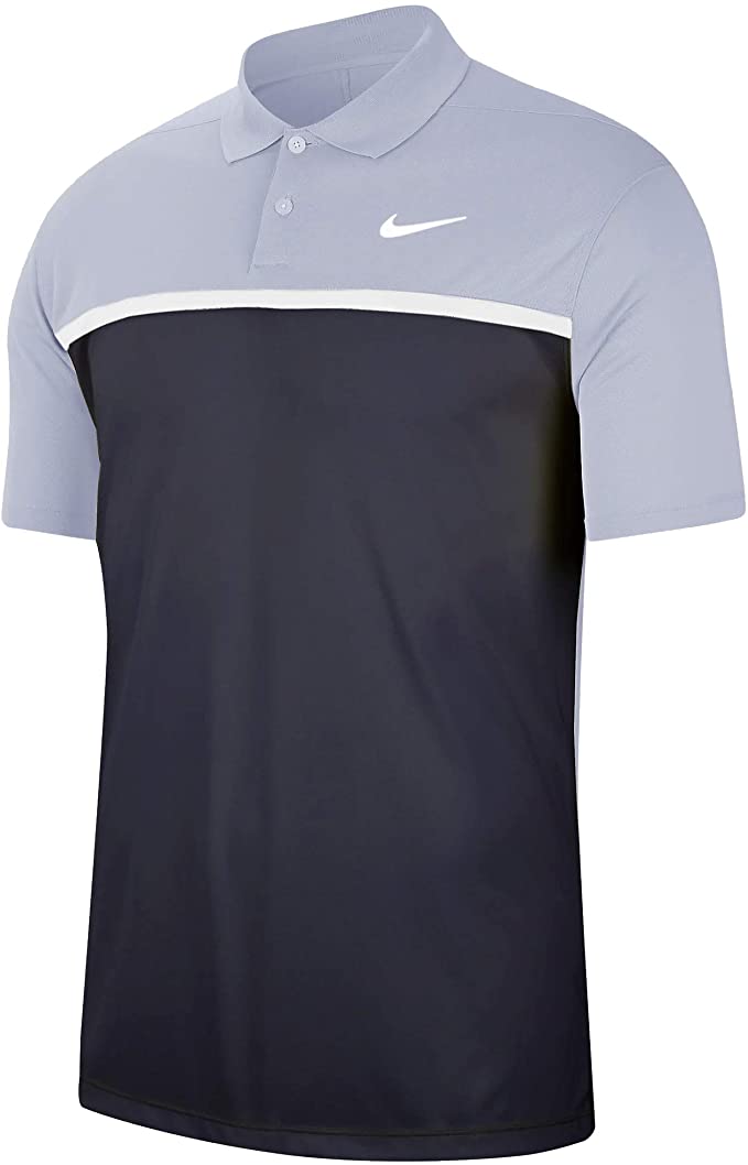 Nike Mens Dri-Fit Victory Color-Block Golf Polo Shirts
