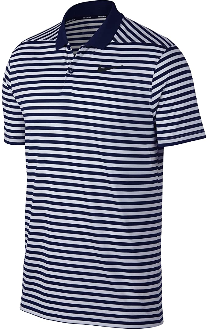 Nike Mens Dry Victory Polo Stripe Golf Shirts