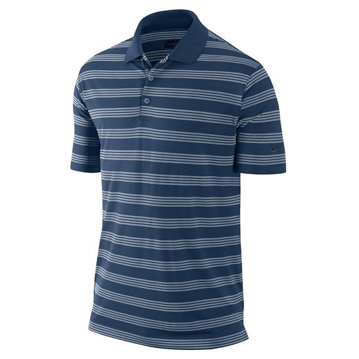 Mens Tech Core Stripe Golf Polo Shirts