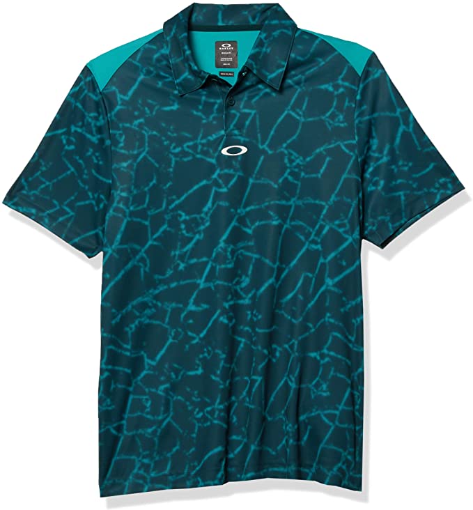 Mens Oakley Broken Glass Golf Polo Shirts