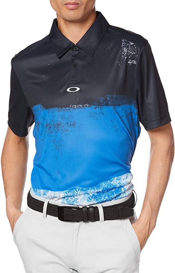 Mens Oakley Color Block Shade Golf Polo Shirts