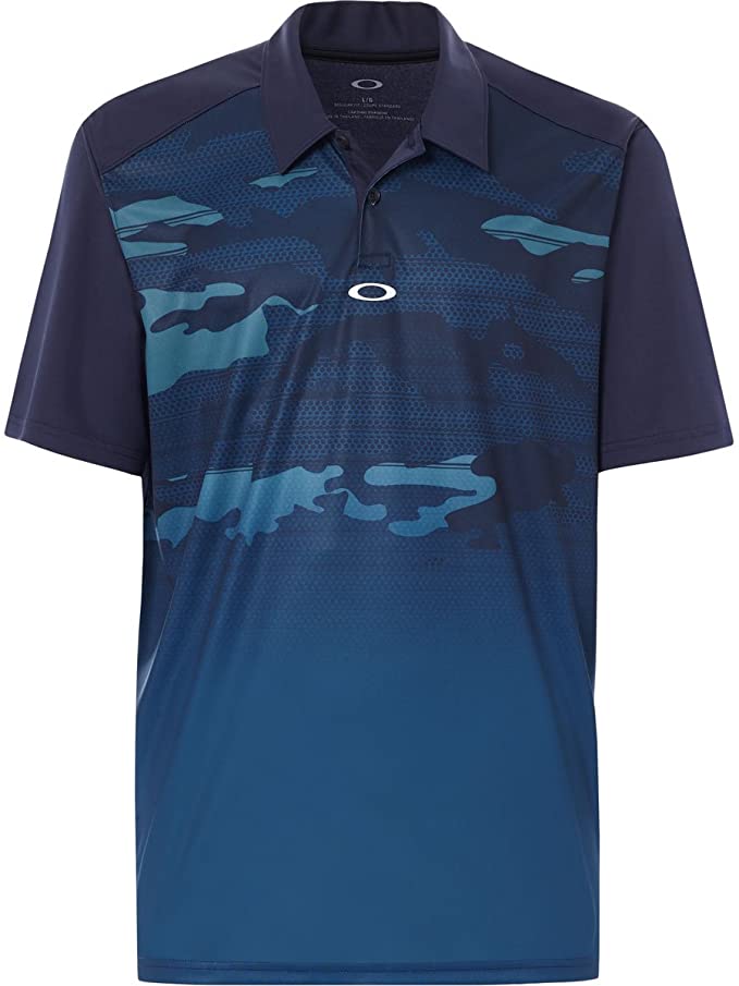 Oakley Mens Deep Rough Camo Golf Polo Shirts