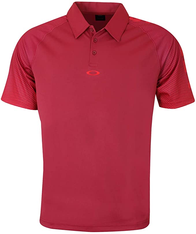 Mens Oakley Graphic Logo Sleeves Golf Polo Shirts