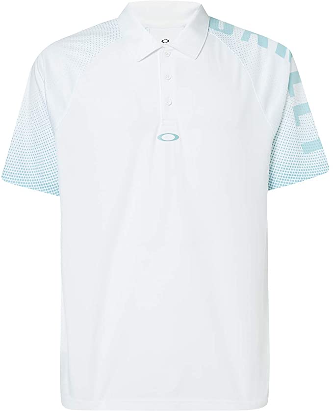 Oakley Mens Graphic Logo Sleeves Golf Polo Shirts