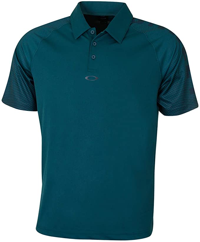 Oakley Mens Graphic Logo Sleeves Golf Polo Shirts