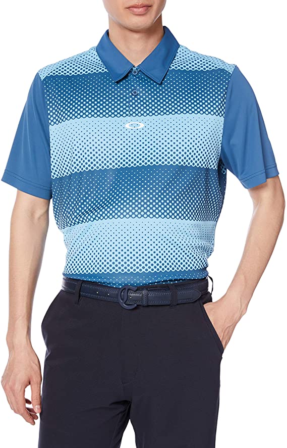 Oakley Mens Stripes Golf Polo Shirts