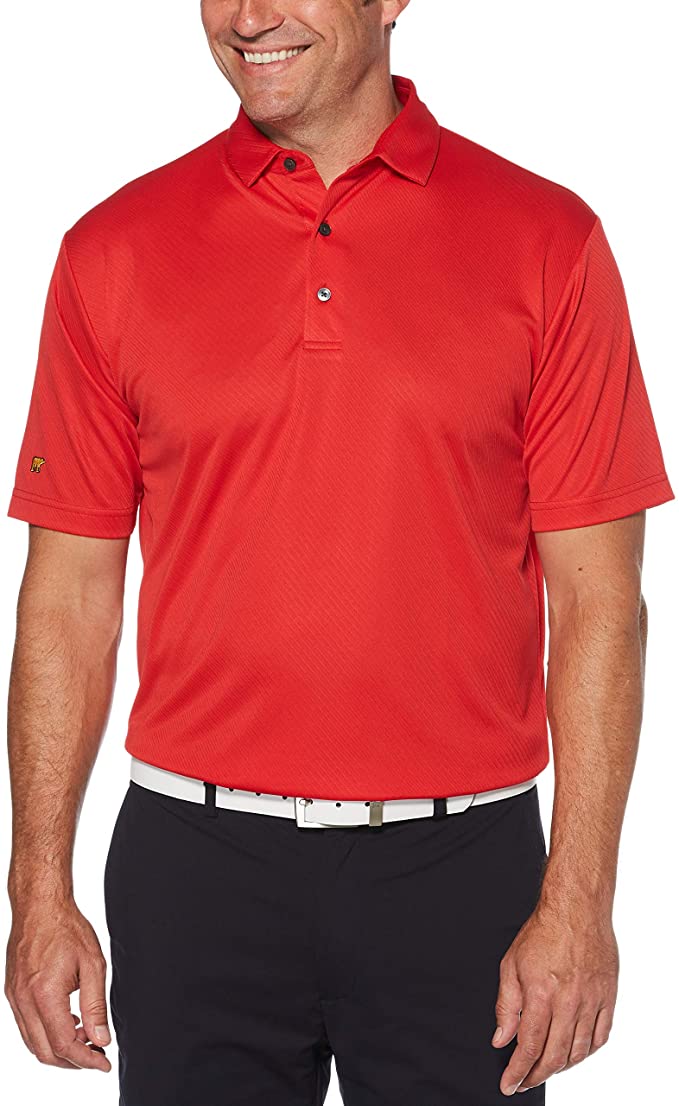 Jack Nicklaus Mens Diagonal Twill Golf Polo Shirts