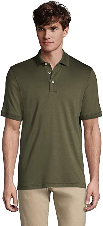 Mens Lands End Super Soft Supima Golf Polo Shirts