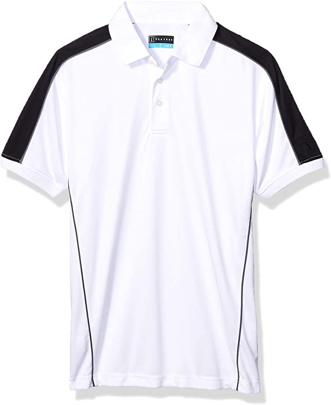 PGA Tour Mens Color Block Golf Polo Shirts