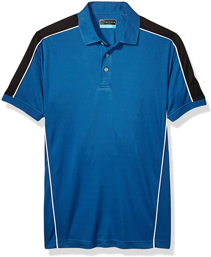 PGA Tour Mens Color Block Golf Polo Shirts