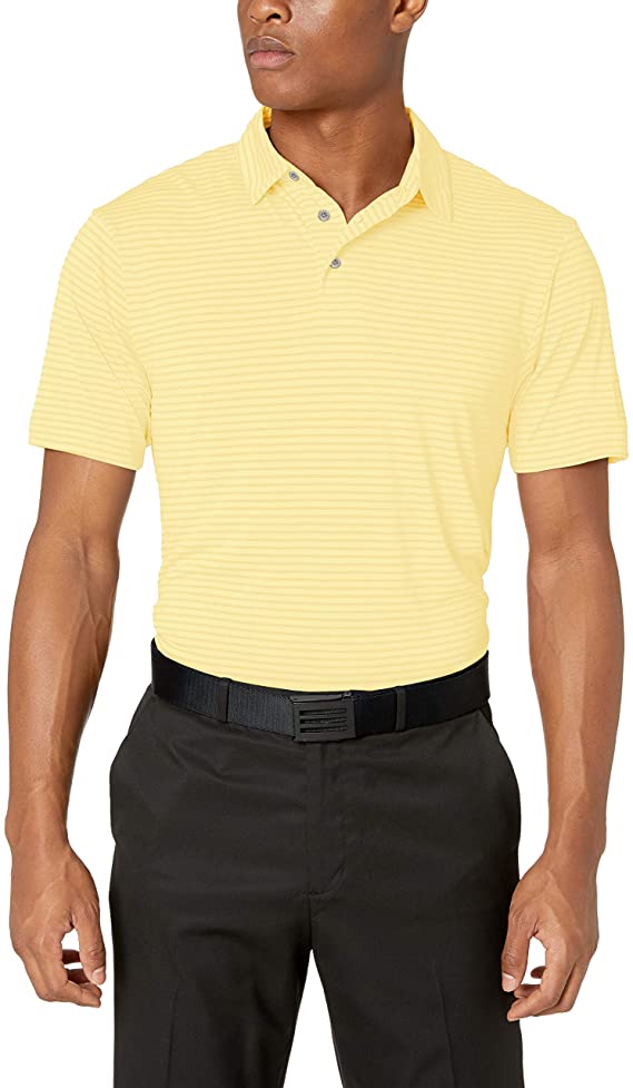 PGA Tour Mens Feeder Stripe Golf Polo Shirts