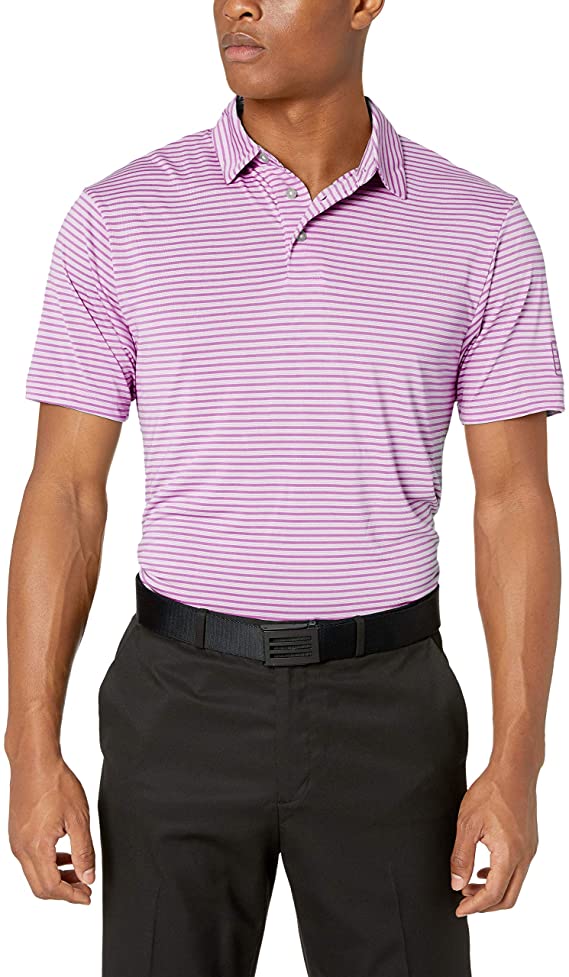 PGA Tour Mens Feeder Stripe Golf Polo Shirts