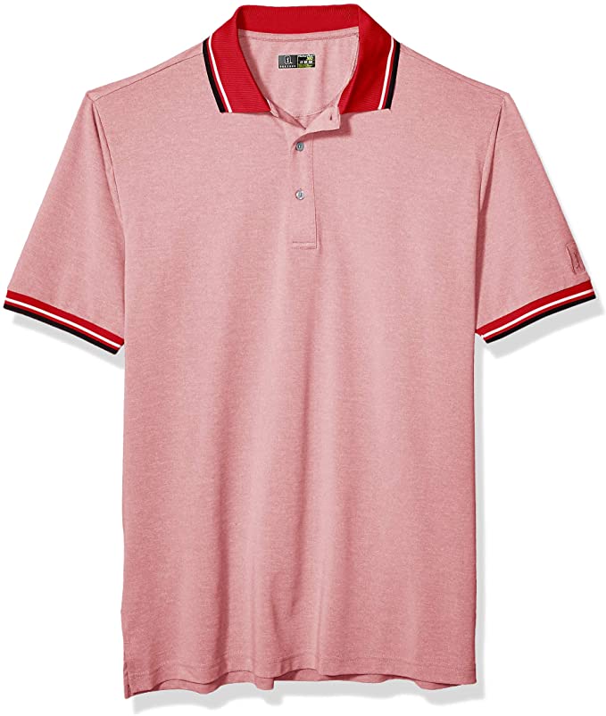 Mens PGA Tour Oxford Short Sleeve Golf Polo Shirts