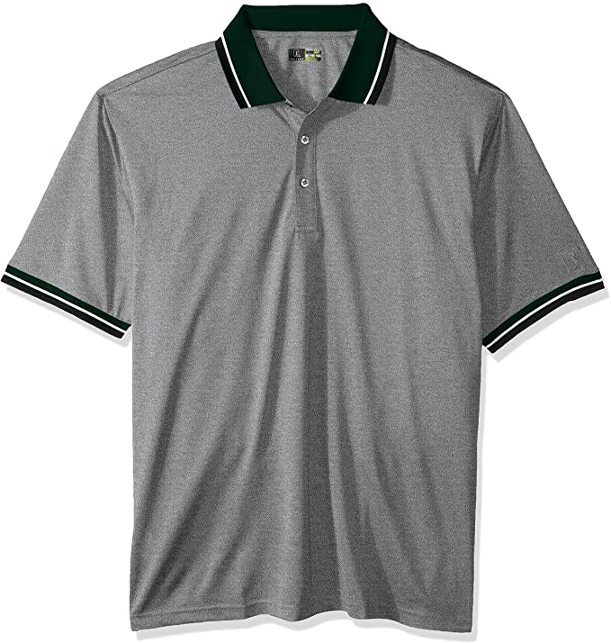 PGA Tour Mens Oxford Short Sleeve Golf Polo Shirts