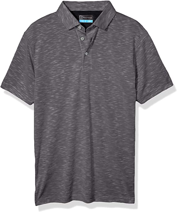 PGA Tour Mens Short Sleeve Slub Golf Polo Shirts