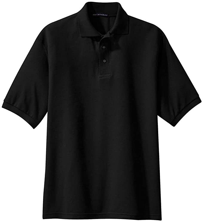 Mens Port Authority Comfortable Silk Touch Golf Polo Shirts