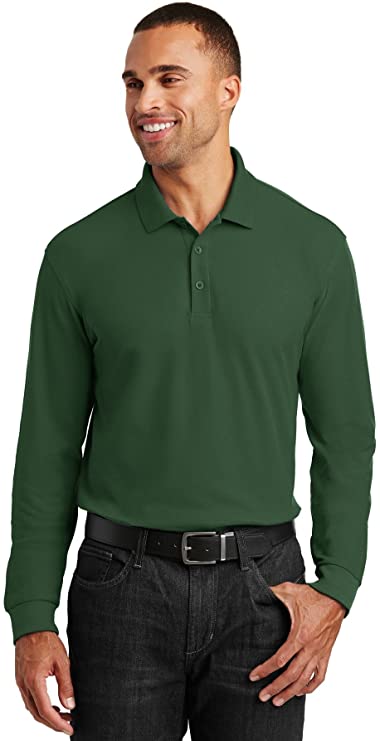 Mens Port Authority Core Classic Pique Golf Polo Shirts