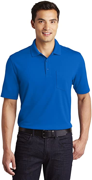 Mens Port Authority Dry Zone UV Micro-Mesh Golf Polo Shirts