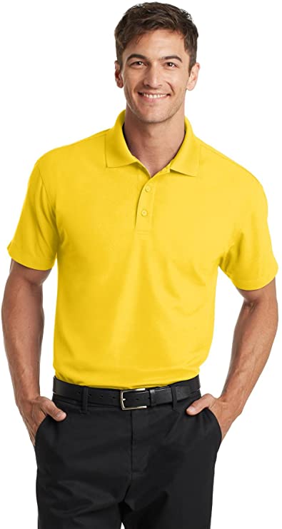 Mens Port Authority Grid Golf Polo Shirts