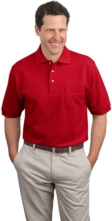 Port Authority Mens Pique Knit Golf Polo Shirts