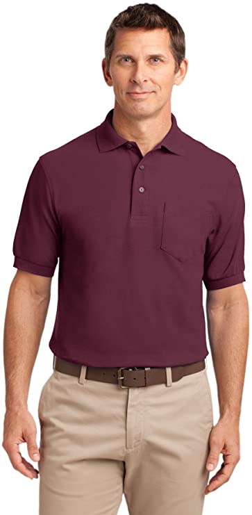 Mens Port Authority Silk Touch Golf Polo Shirts