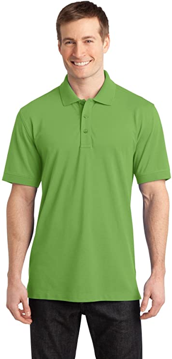 Mens Port Authority Stretch Pique Golf Polo Shirts