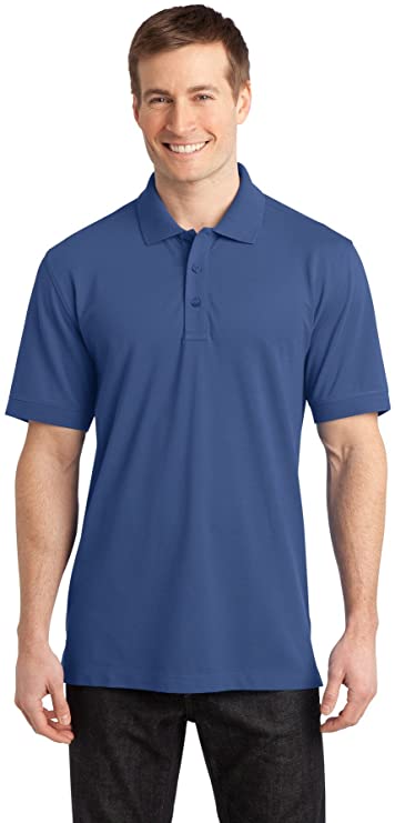 Port Authority Mens Stretch Pique Golf Polo Shirts