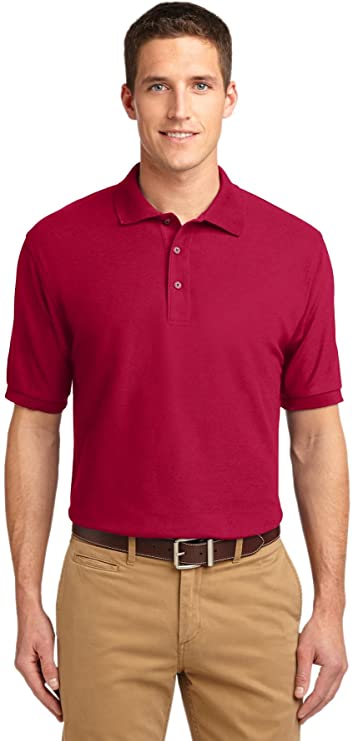Mens Port Authority Tall Silk Touch Golf Polo Shirts