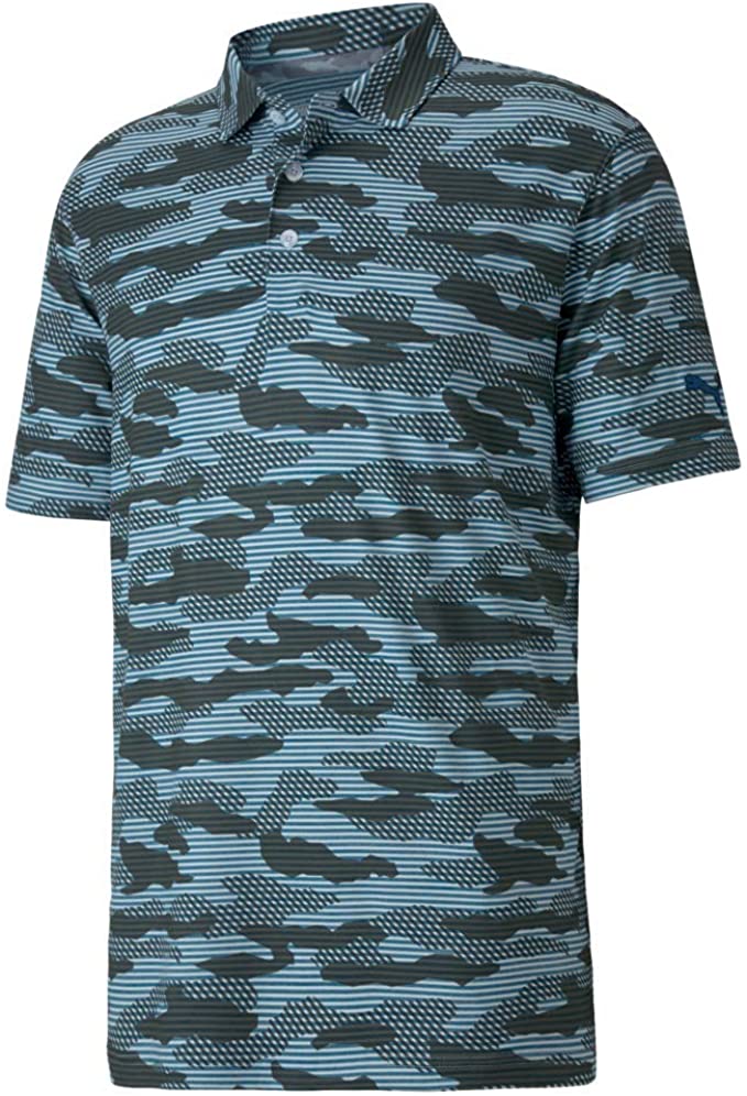 Puma Mens Cloudspun Camo Golf Polo Shirts