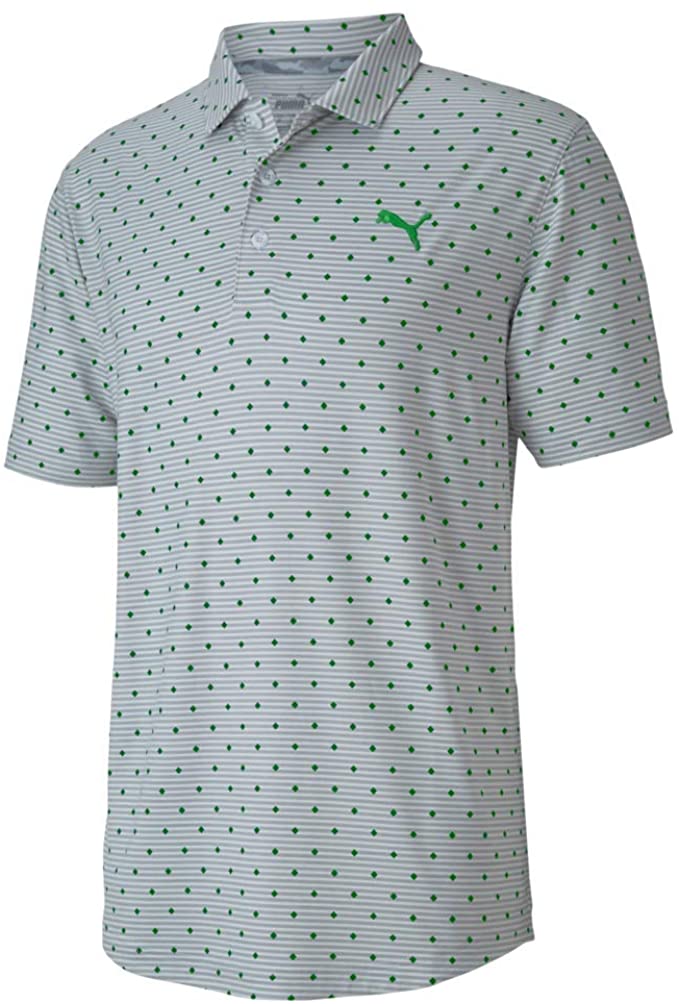 Puma Mens Cloudspun Scatter Golf Polo Shirts