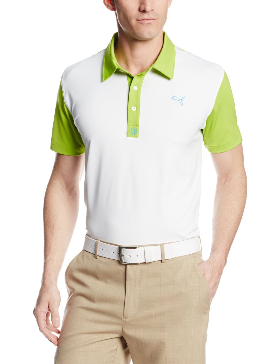 lime green puma golf shirt