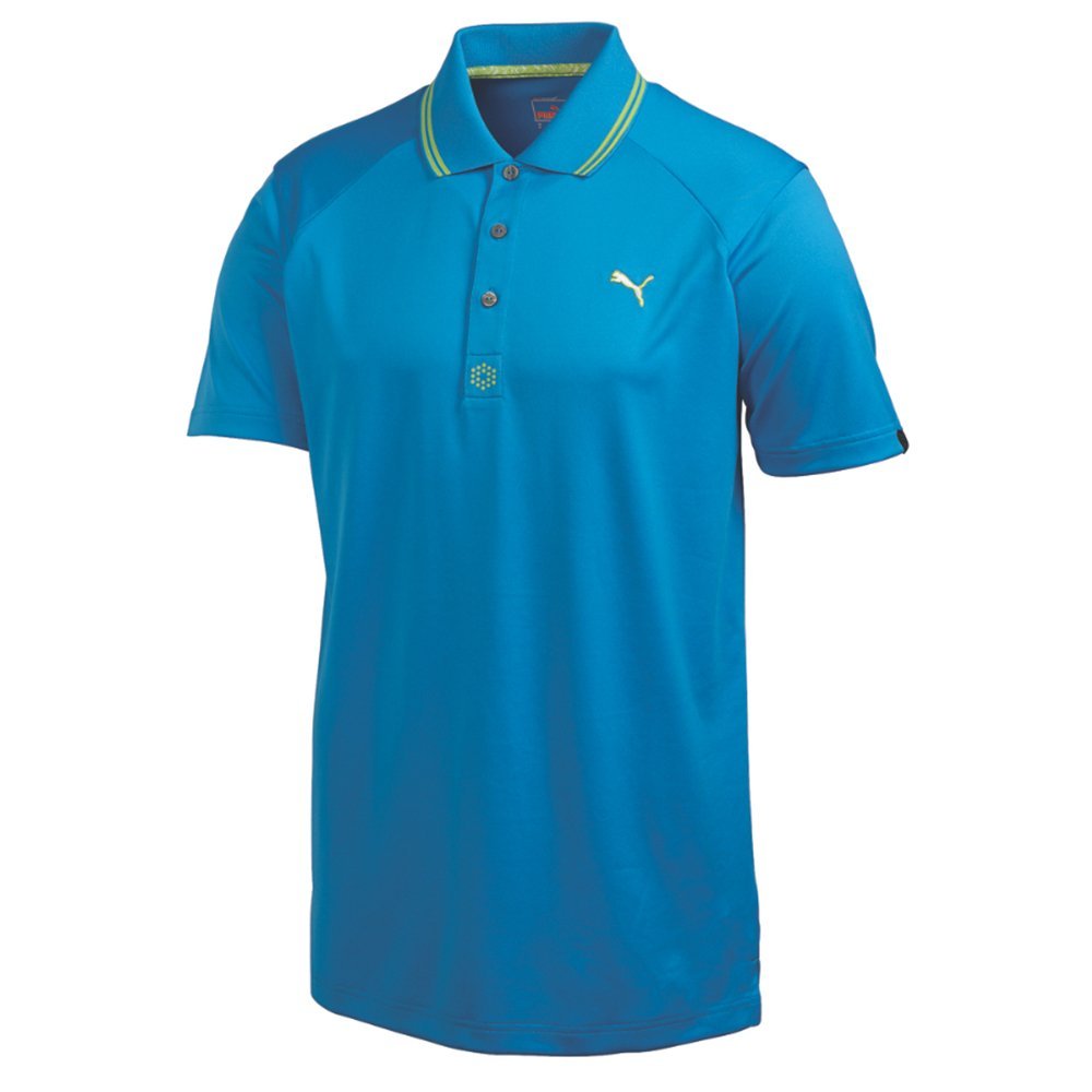 Mens Puma NA Cat Jacquard Golf Polo Shirts
